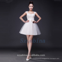 2017 high end lovely simple sweetheart white short evening dress with beading